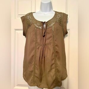 Miss Chievous Tie Front Embellished Blouse